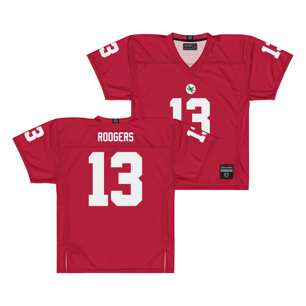 Ohio State Football Scarlet Jersey - Bryson Rodgers | #13