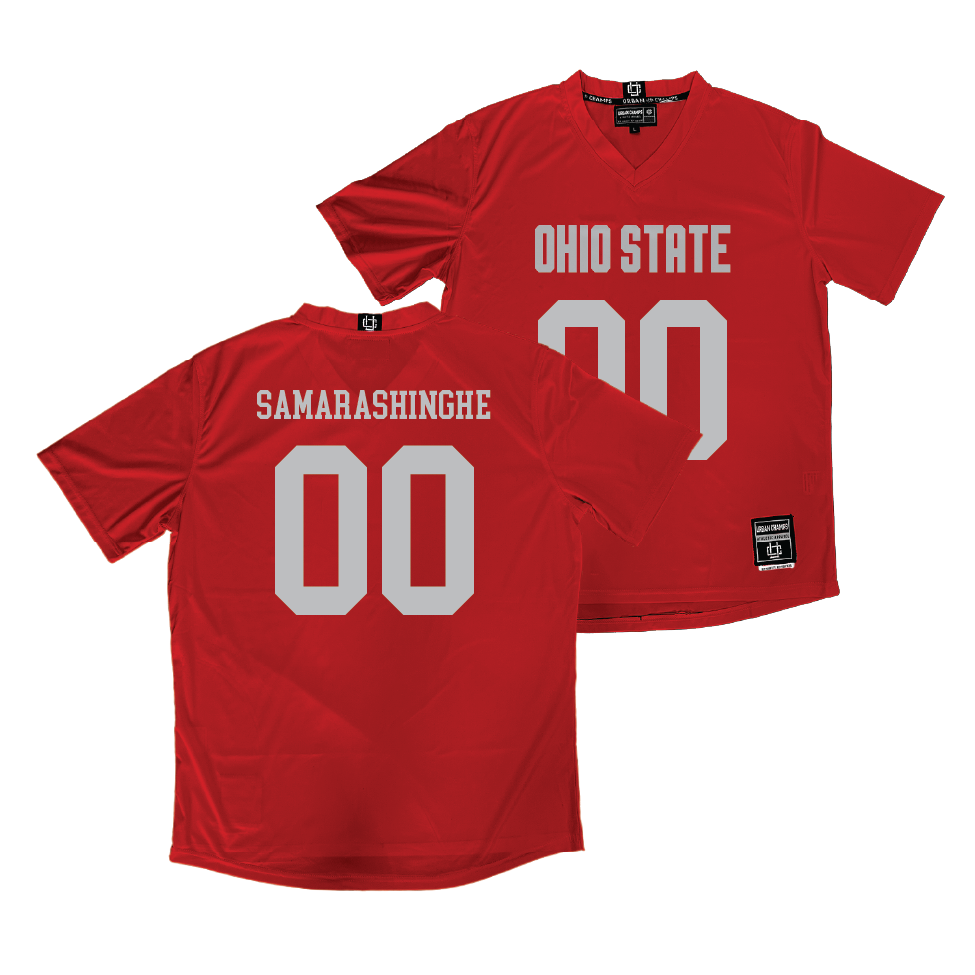 Ohio State Women's Lacrosse Red Jersey  - Camille Samarasinghe