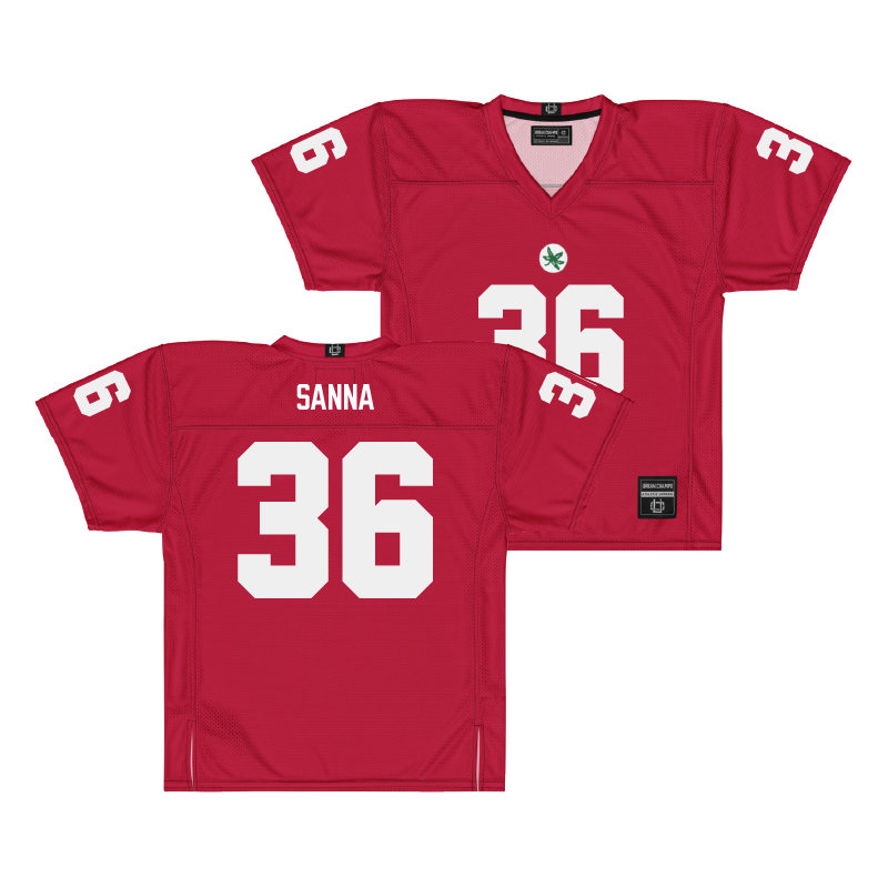 Ohio State Football Scarlet Jersey  - CJ Sanna