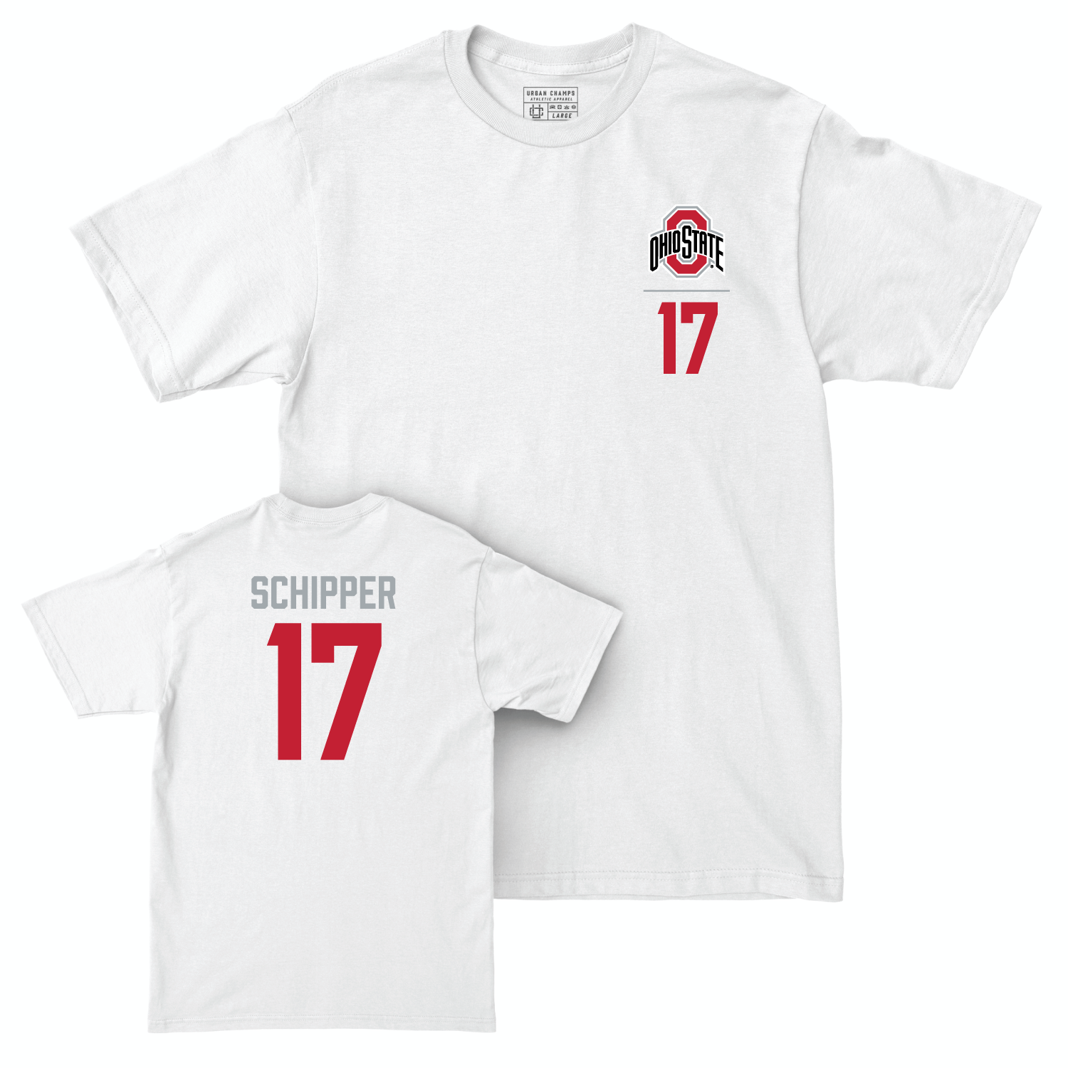 Ohio State Women's Field Hockey White Logo Comfort Colors Tee - Philippa Schipper