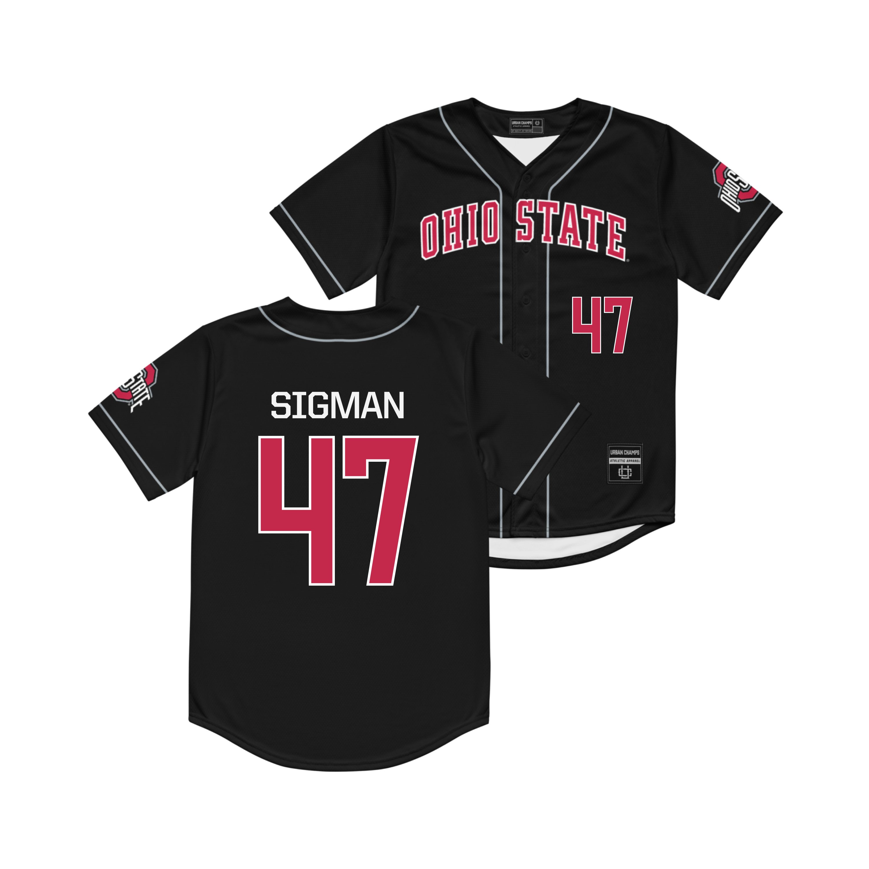 Ohio State Baseball Black Jersey - Zakary Sigman