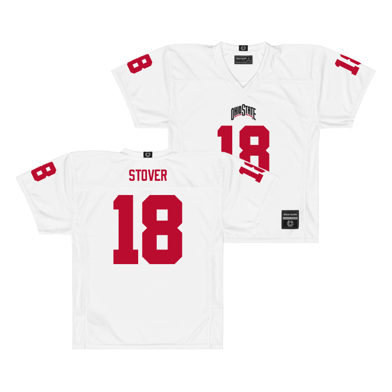Ohio State Football White Jersey  - Kolton Stover