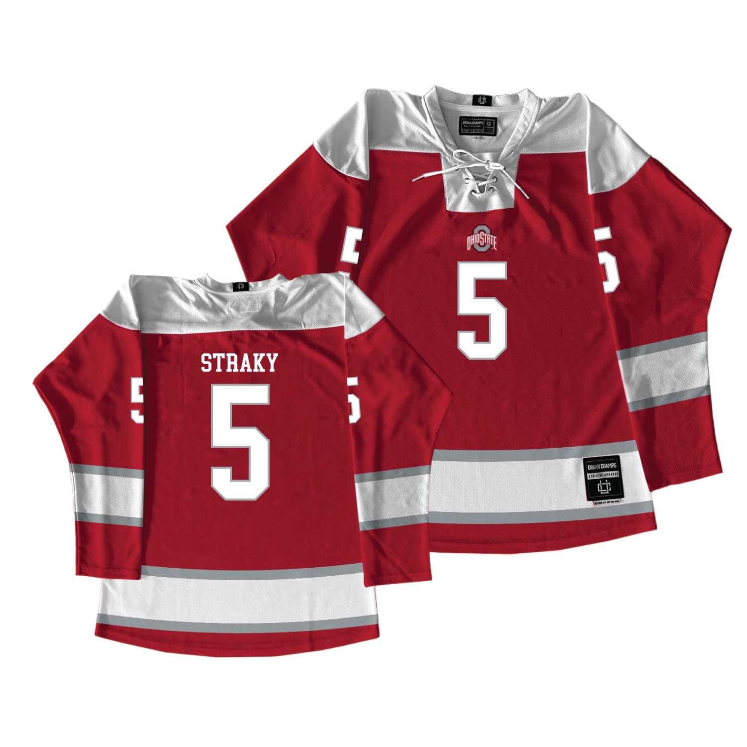 Ohio State Men's Ice Hockey Red Jersey  - Ethan Straky