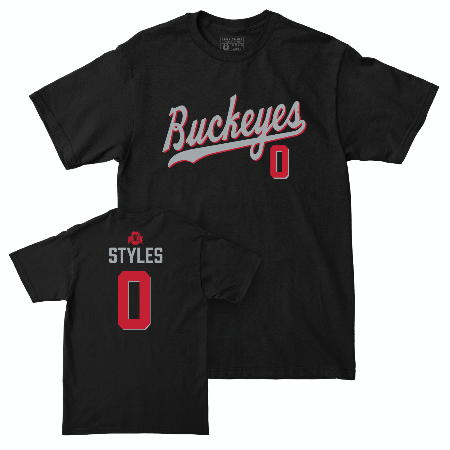 Ohio State Football Black Script Tee - Sonny Styles | #0