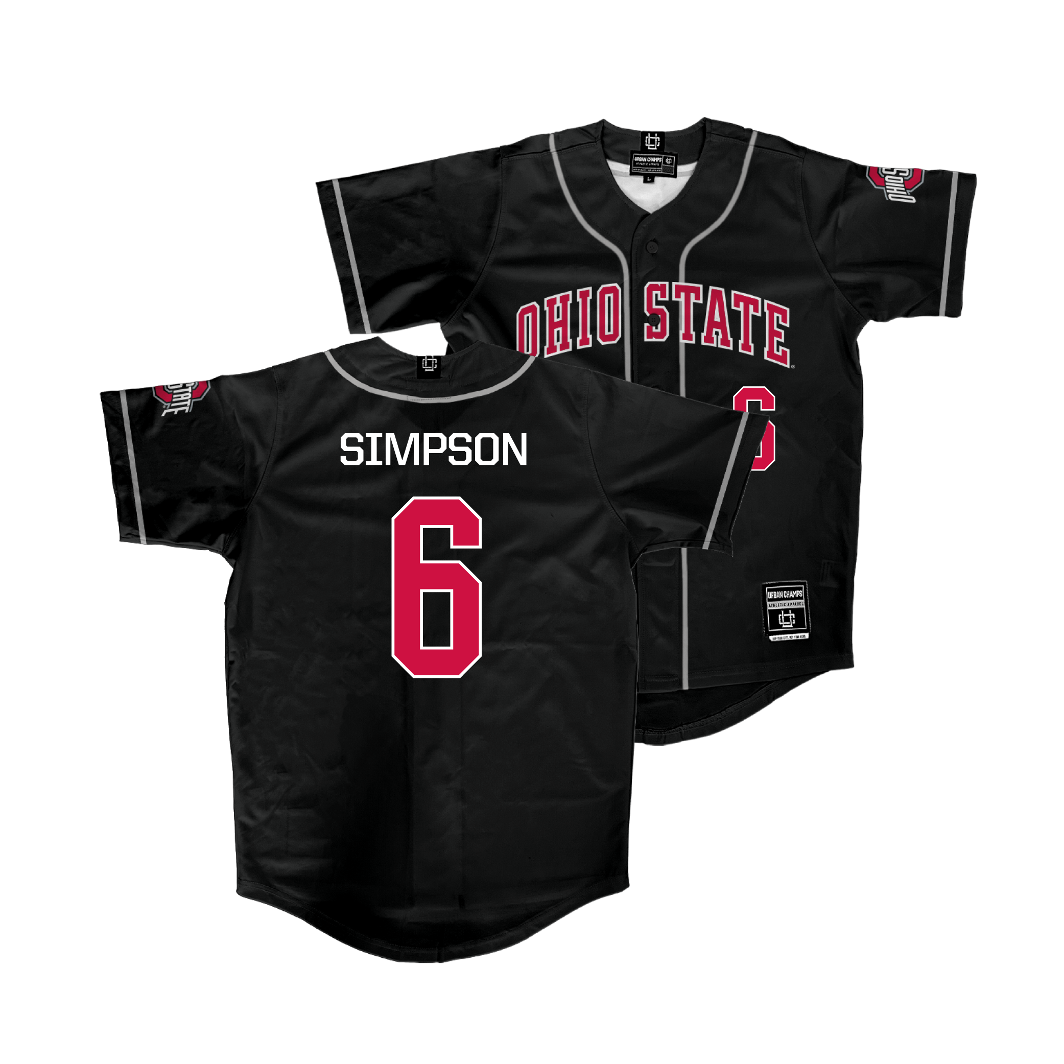 Ohio State Baseball Black Jersey  - Maddix Simpson