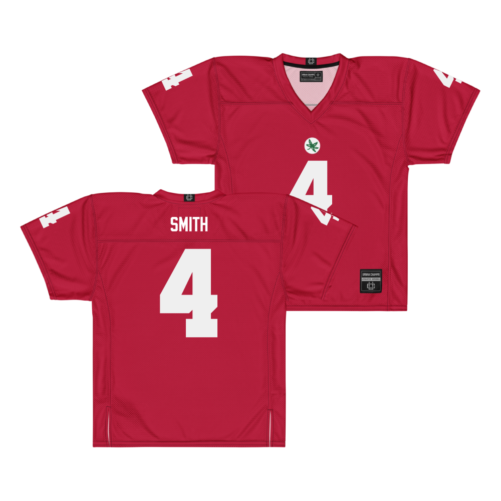 Ohio State Football Scarlet Jersey - Jeremiah Smith | #4