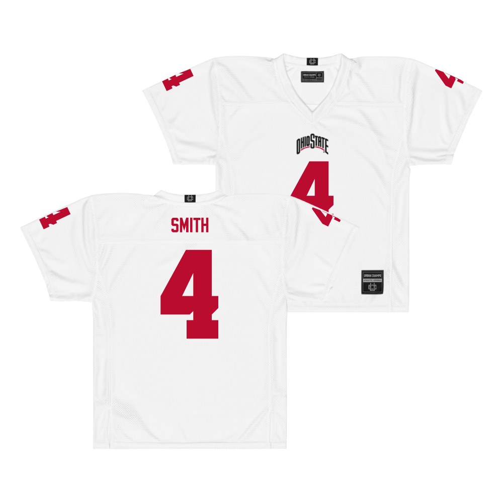 Ohio State Football White Jersey - Jeremiah Smith | #4
