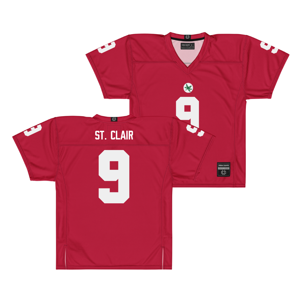 Ohio State Football Scarlet Jersey - Tavien St. Clair