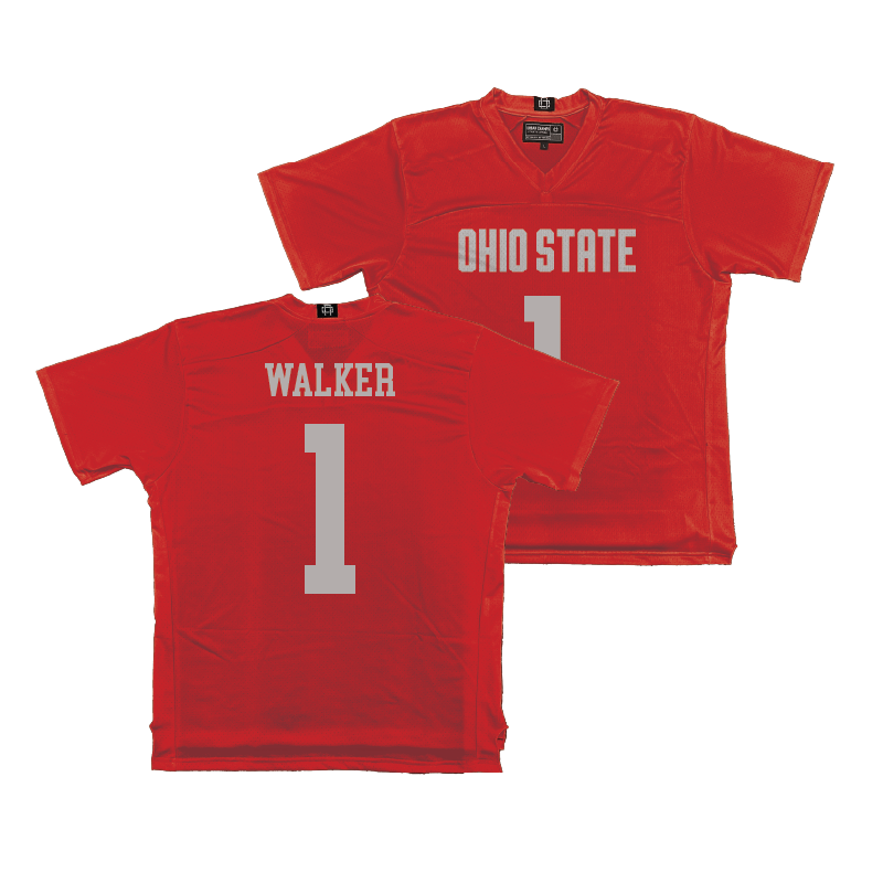 Ohio State Men's Lacrosse Red Jersey - Jewel Walker