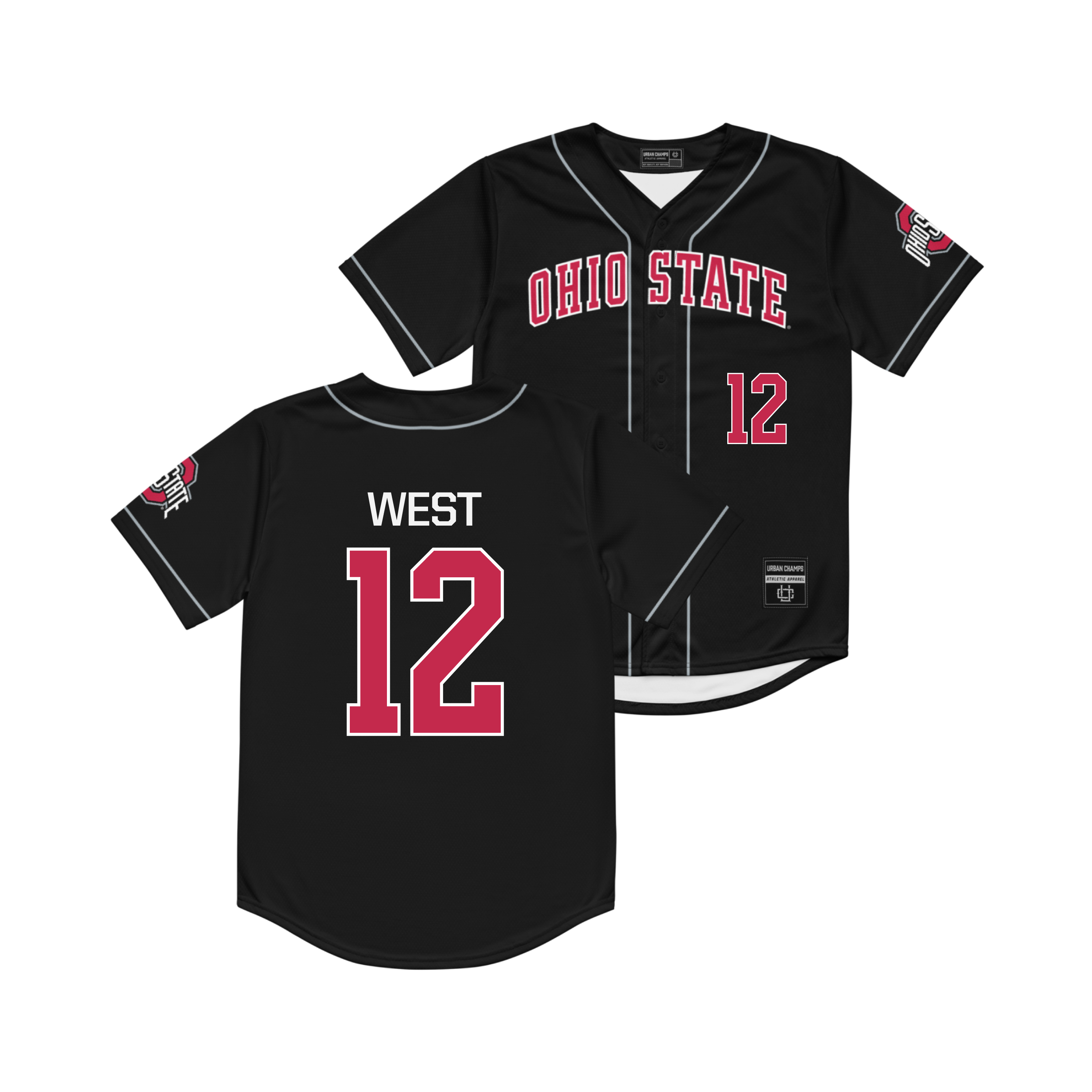 Ohio State Baseball Black Jersey - Gavin West