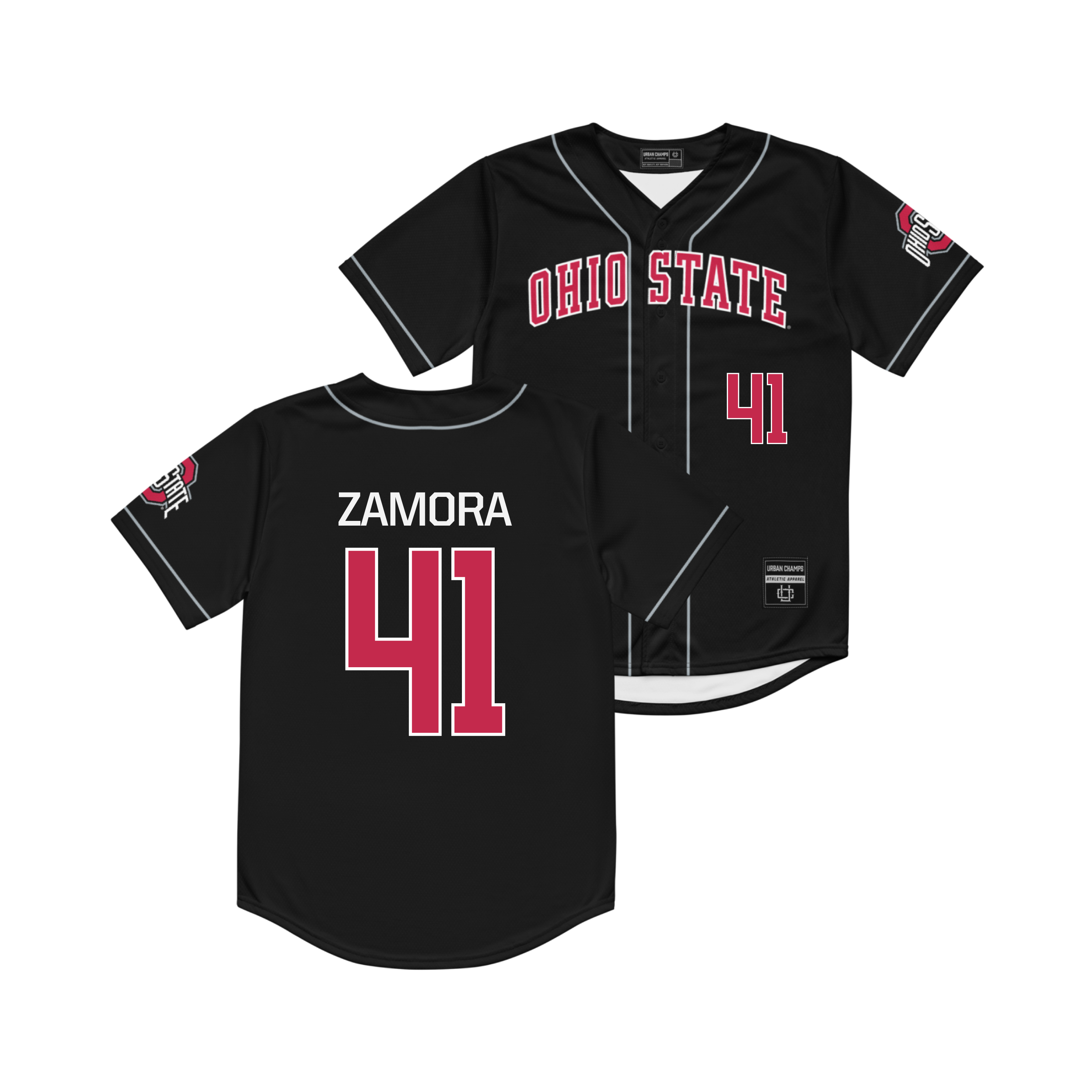 Ohio State Baseball Black Jersey - Ryan Zamora