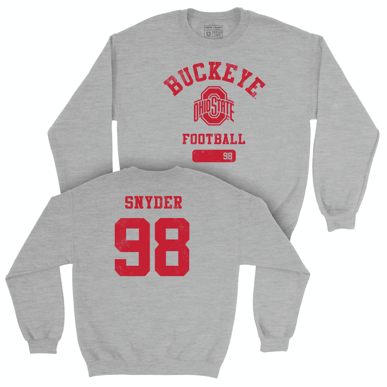 Ohio State Football Sport Grey Varsity Crew - Austin Snyder | #98
