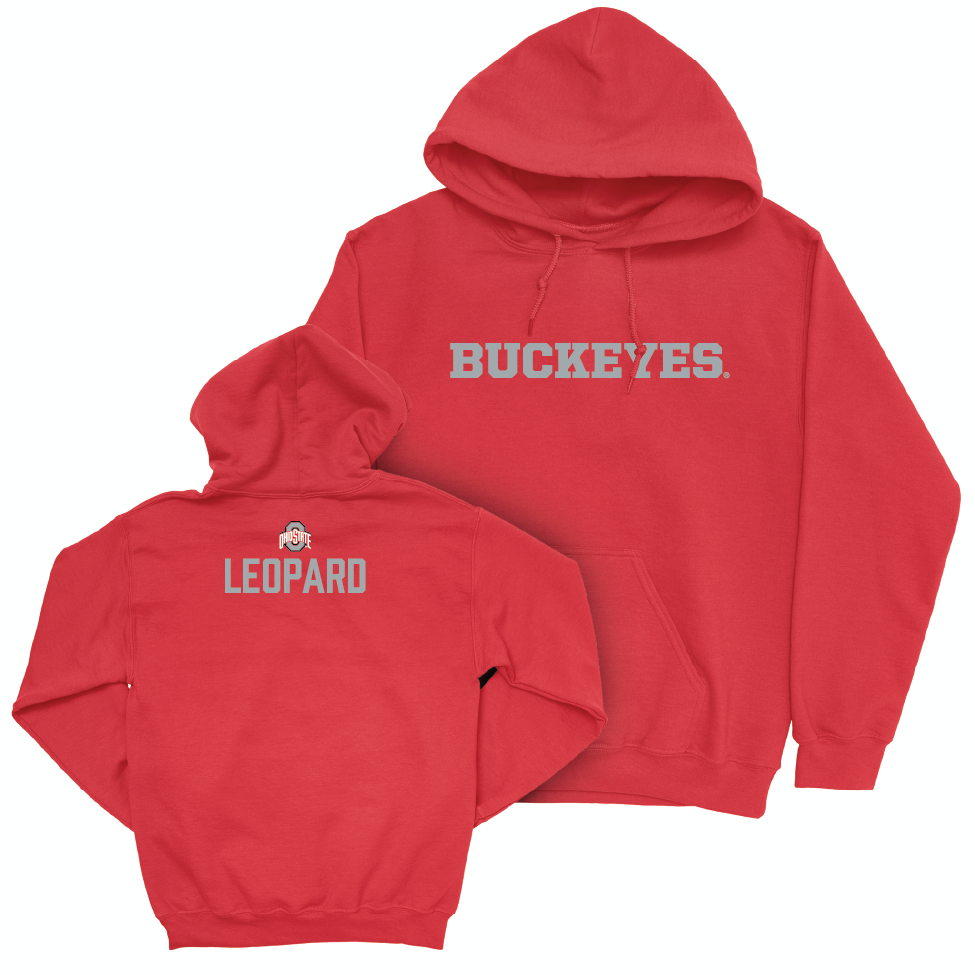 Ohio State Women's Rowing Red Sideline Hoodie - Lilli Leopard