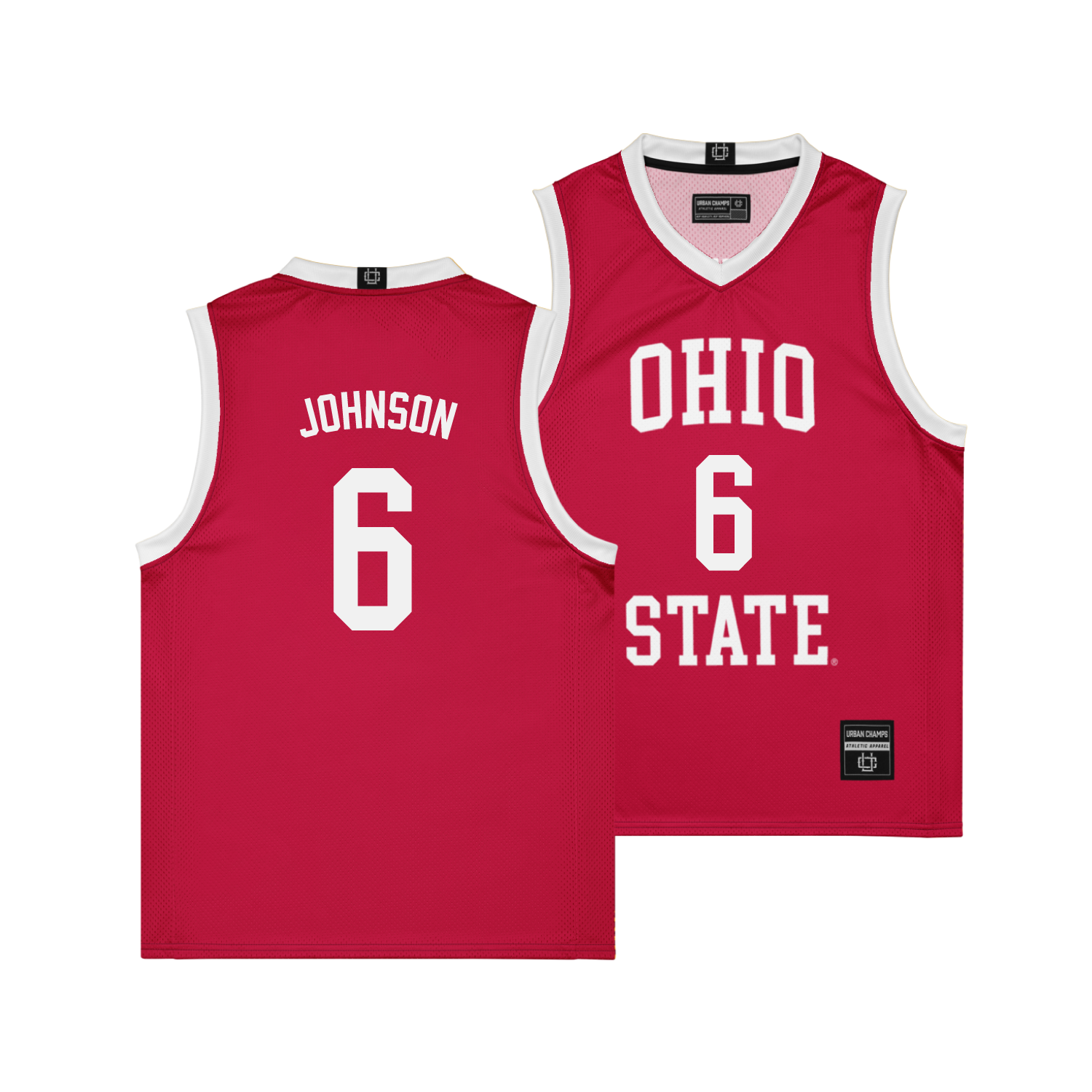 Ohio State Men's Basketball Red Jersey   - Puff Johnson