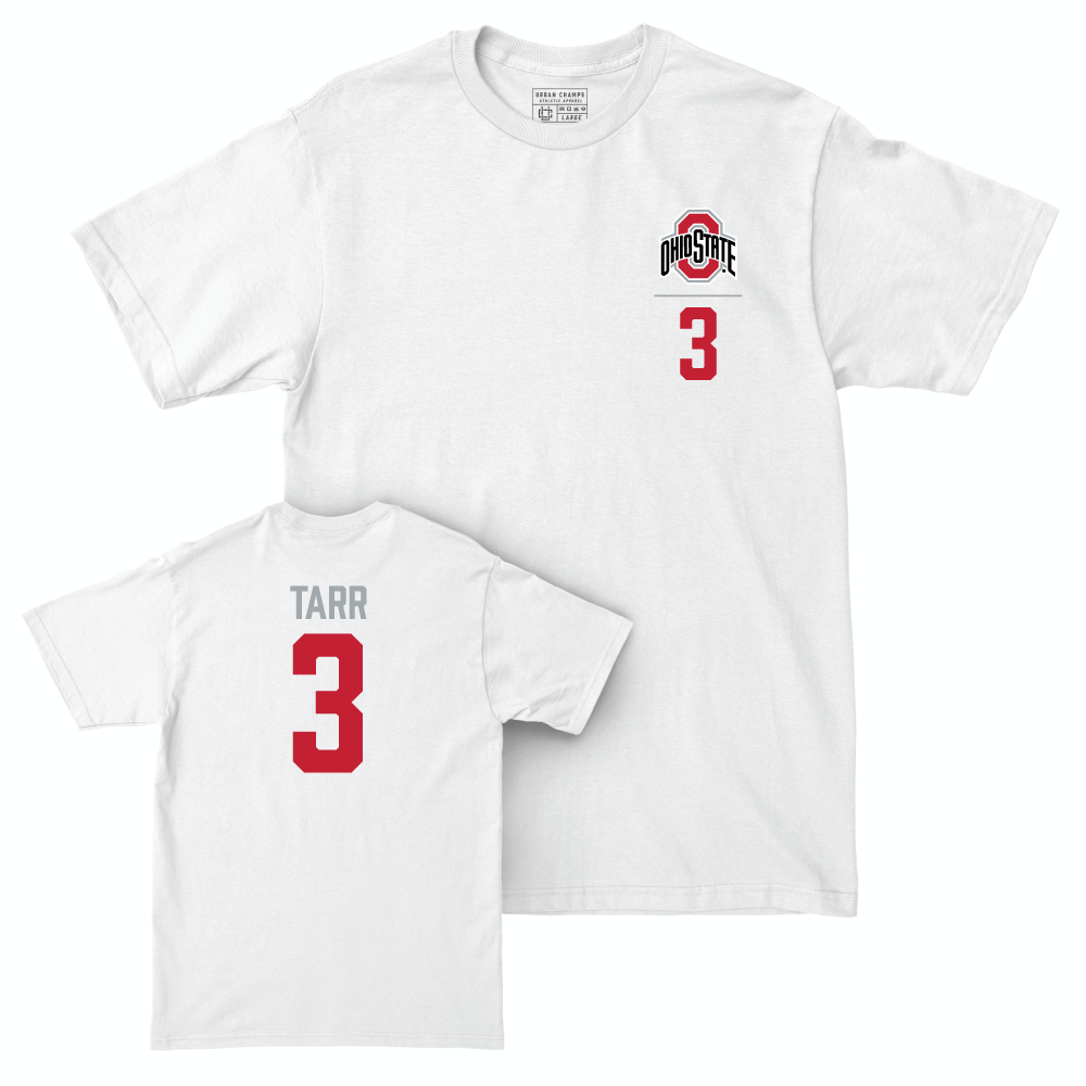 Ohio State Softball White Logo Comfort Colors Tee - Sara Tarr