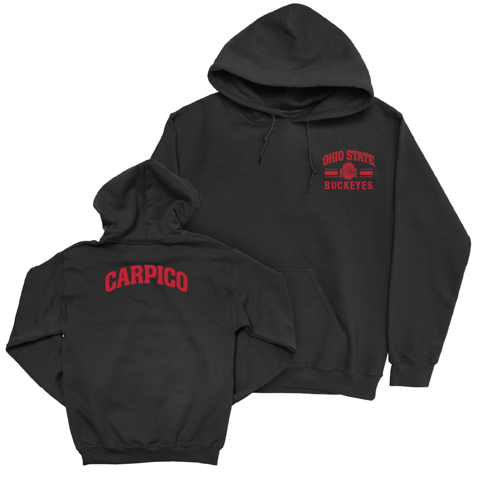 Ohio State Men's Tennis Black Victory Hoodie - Brandon Carpico