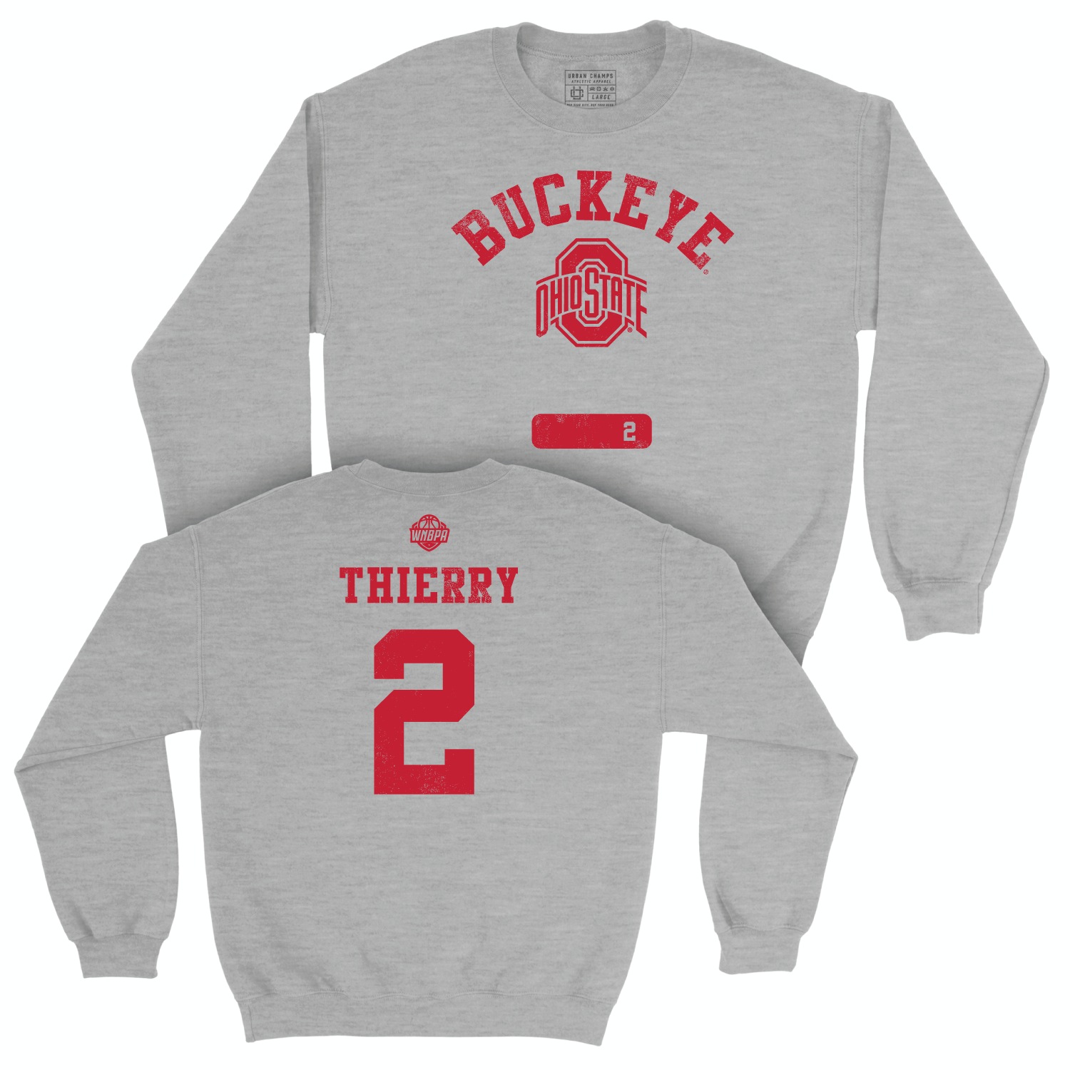 Ohio State Women's Basketball Sport Grey Varsity Crew - Taylor Thierry