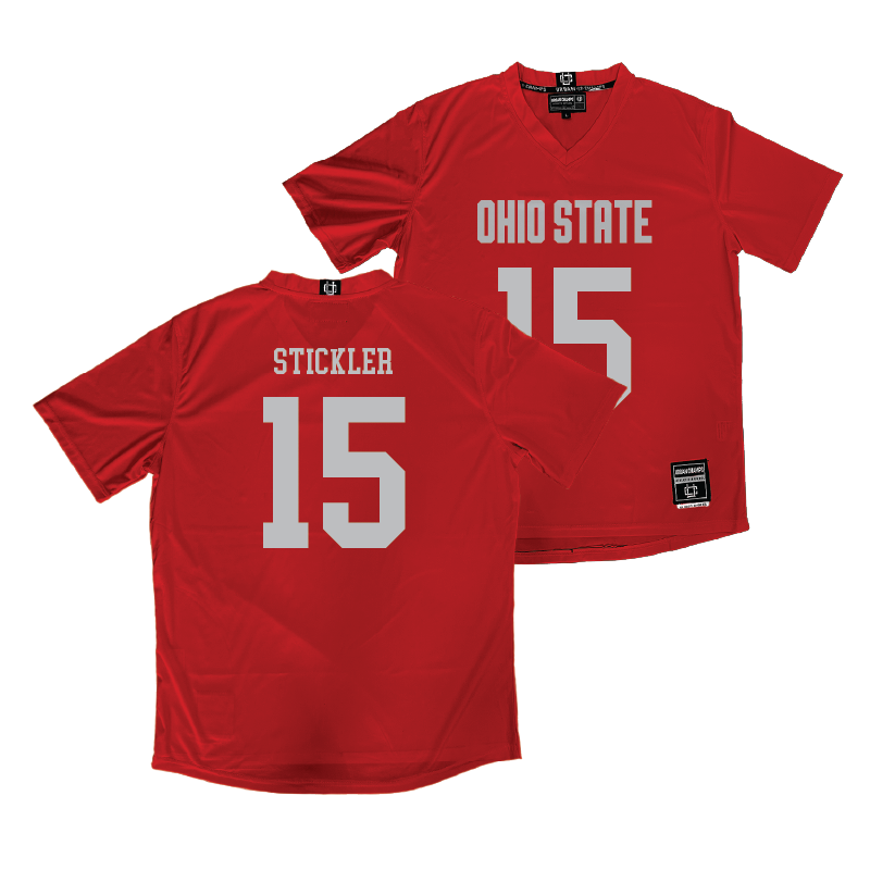 Ohio State Women's Lacrosse Red Jersey  - Mackie Stickler