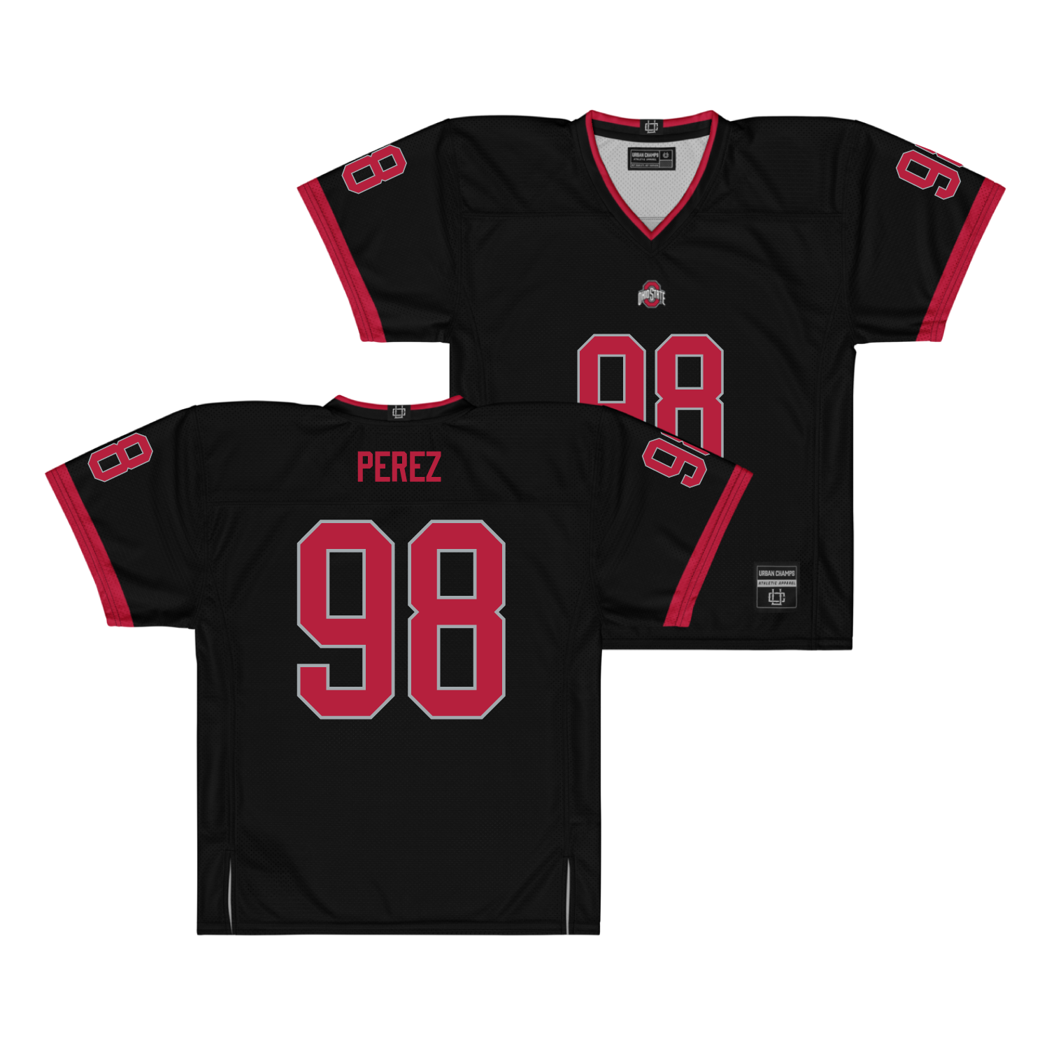 Ohio State Football Black Jersey  - Jamir Perez