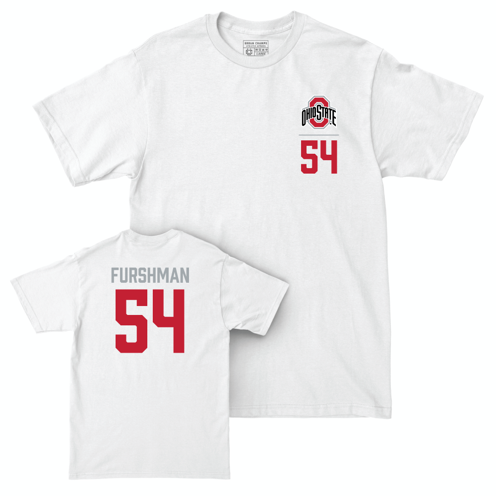 Ohio State Football White Logo Comfort Colors Tee - Dylan Furshman
