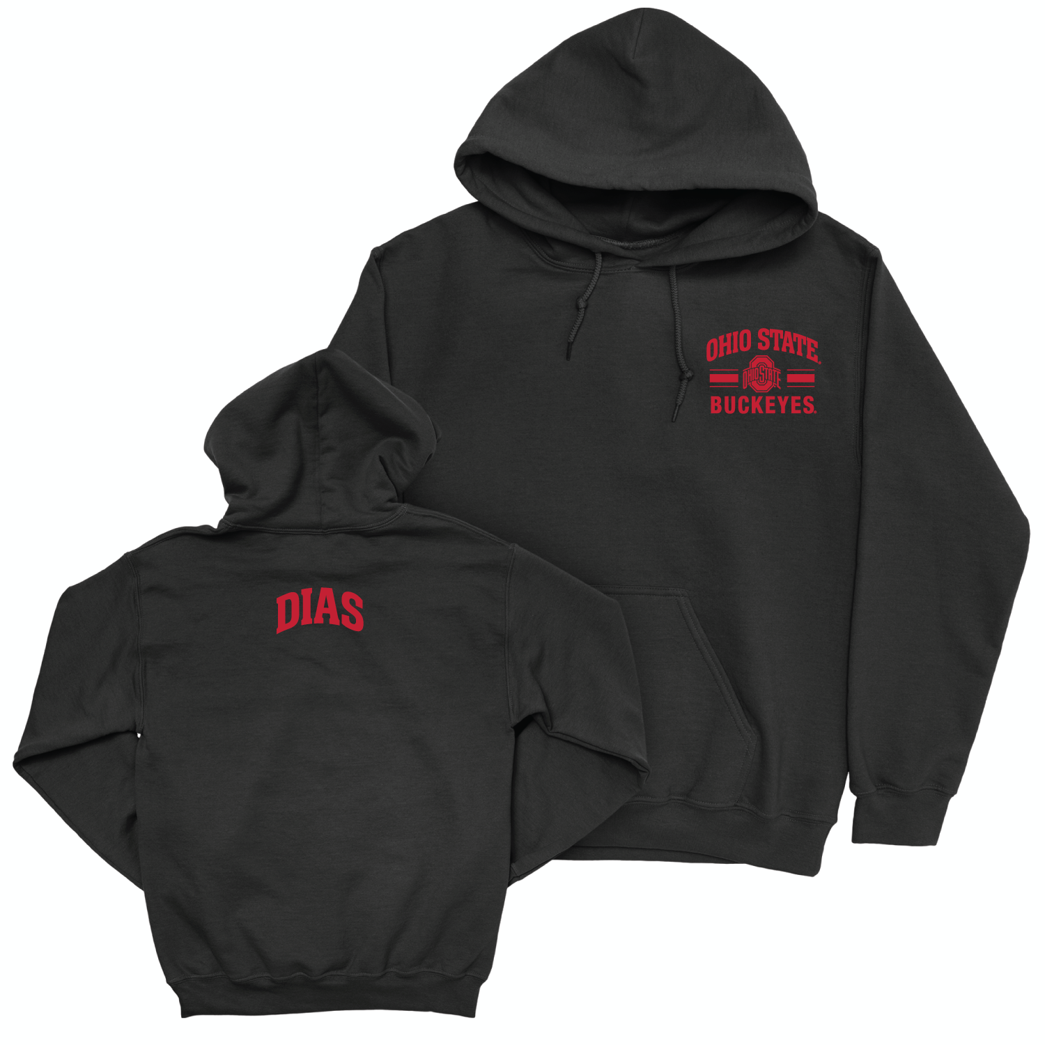 Ohio State Women's Cheerleading Black Victory Hoodie - Nicole Dias