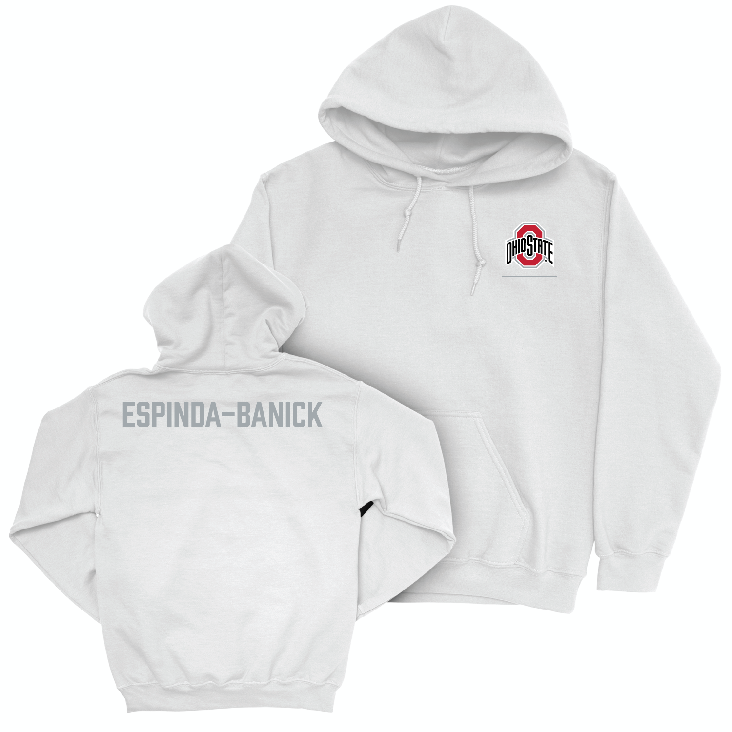 Ohio State Women's Cheerleading White Logo Hoodie - Bennet Espinda-Banick