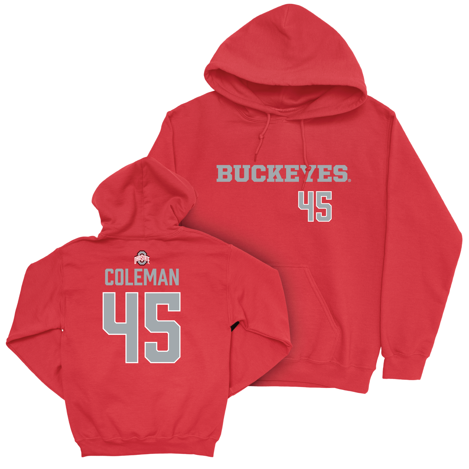 Ohio State Women's Lacrosse Red Sideline Hoodie - Zoe Coleman