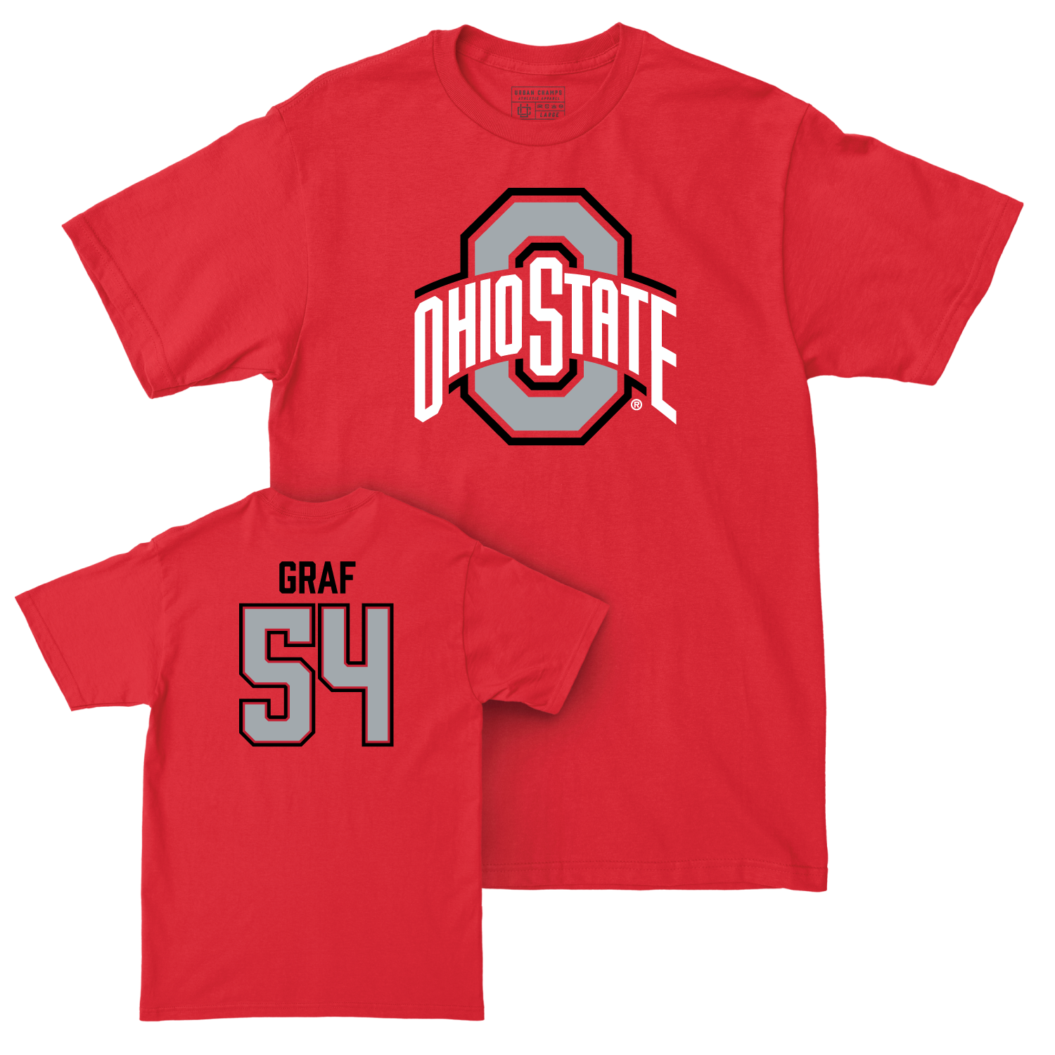 Ohio State Baseball Red Legacy Tee - Owen Graf