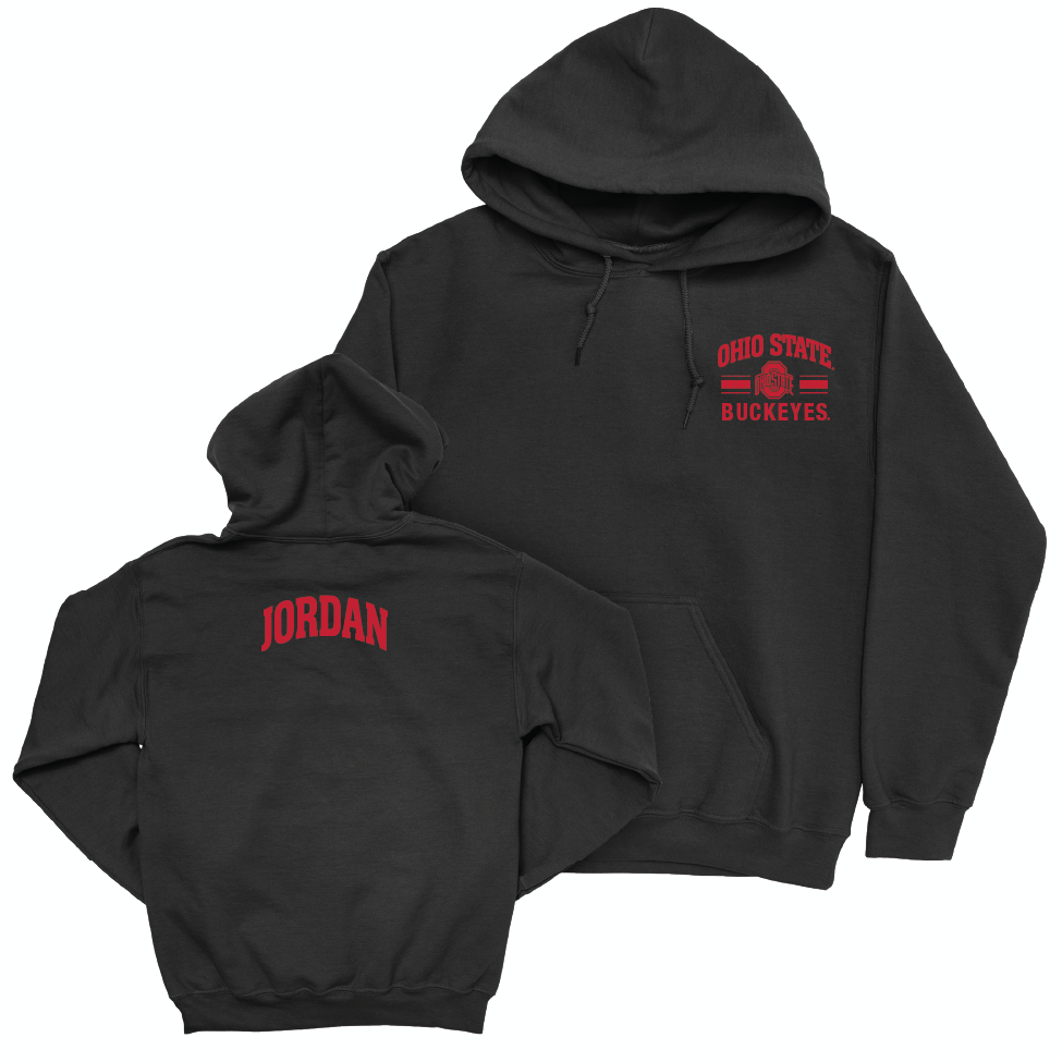 Ohio State Men's Track & Field Black Victory Hoodie - Devin Jordan