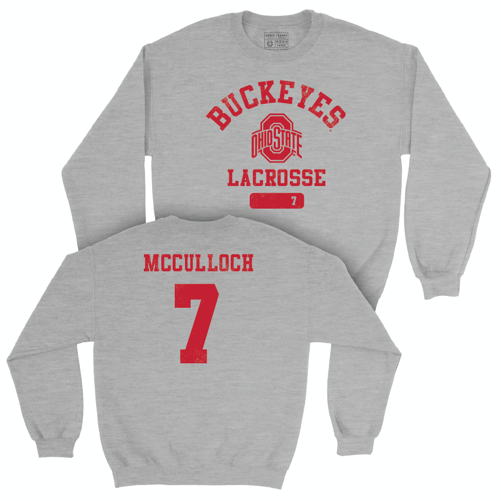 Ohio State Women's Lacrosse Sport Grey Varsity Crew - Lindsey McCulloch