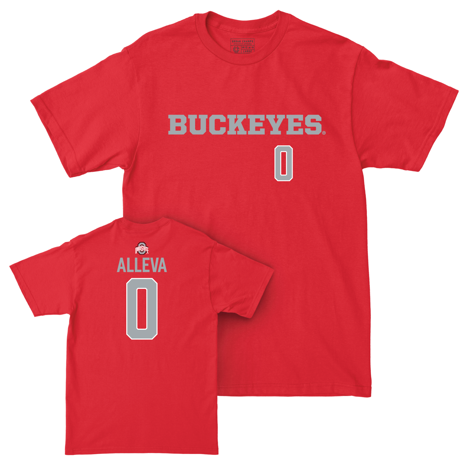 Ohio State Women's Field Hockey Red Sideline Tee - Avery Alleva