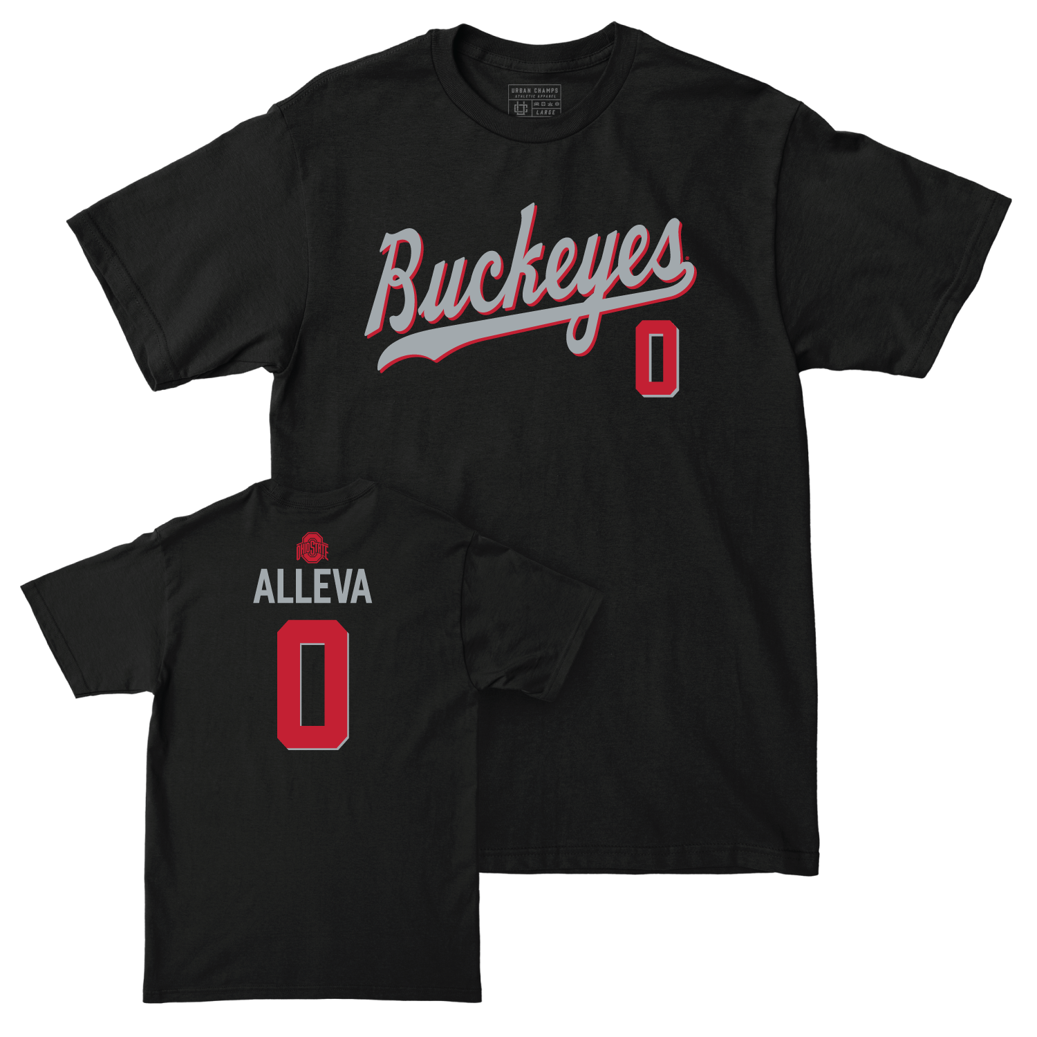 Ohio State Women's Field Hockey Black Script Tee - Avery Alleva