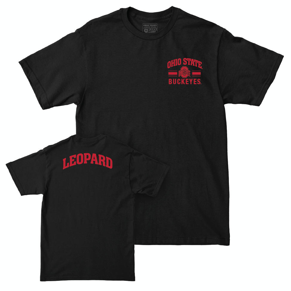 Ohio State Women's Rowing Black Victory Tee - Lilli Leopard