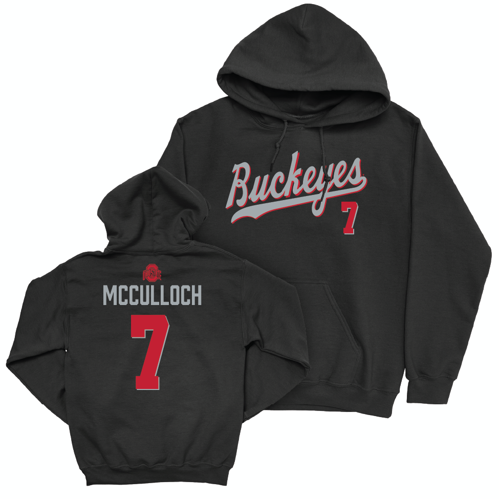 Ohio State Women's Lacrosse Black Script Hoodie - Lindsey McCulloch