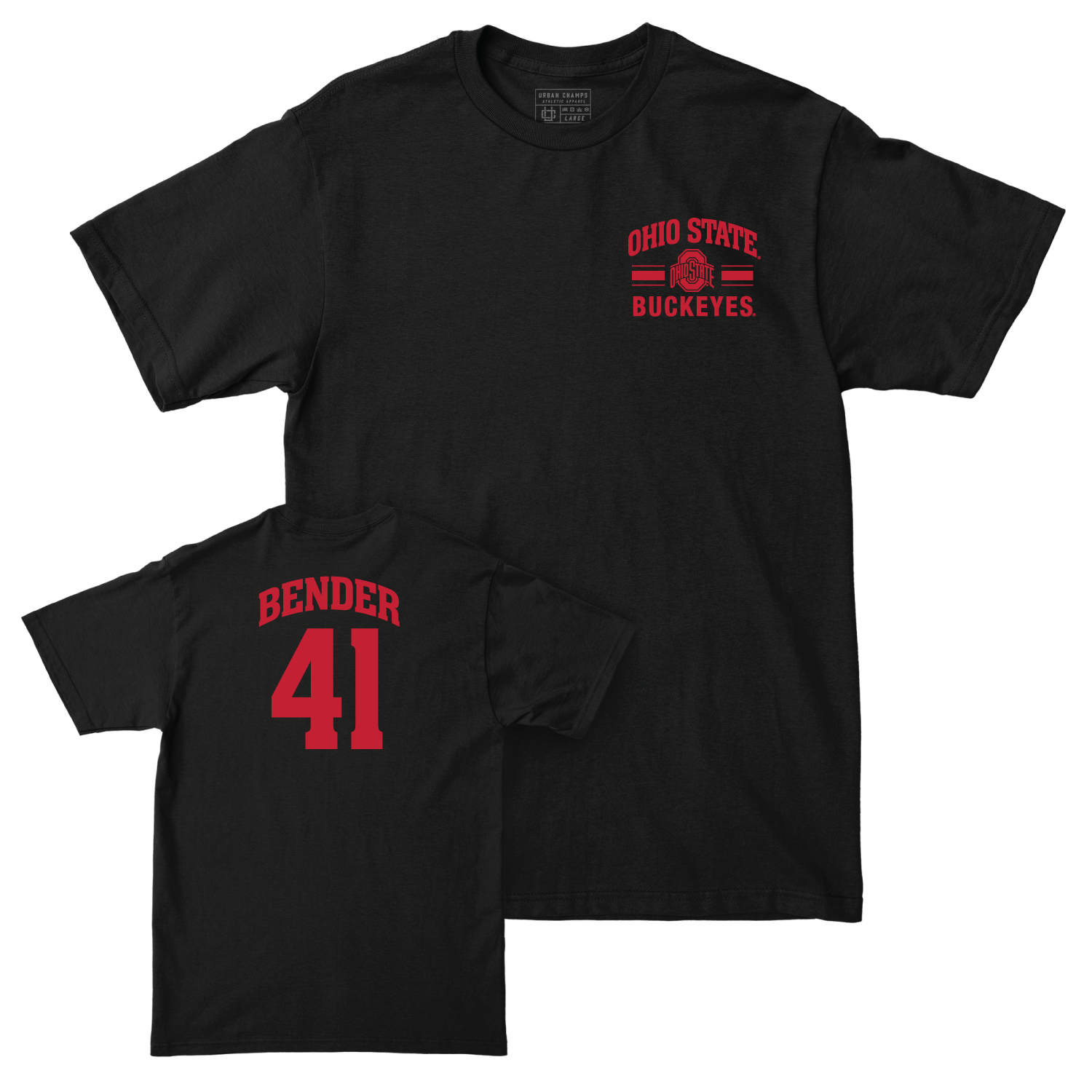 Ohio State Women's Lacrosse Black Victory Tee - Sammie Bender