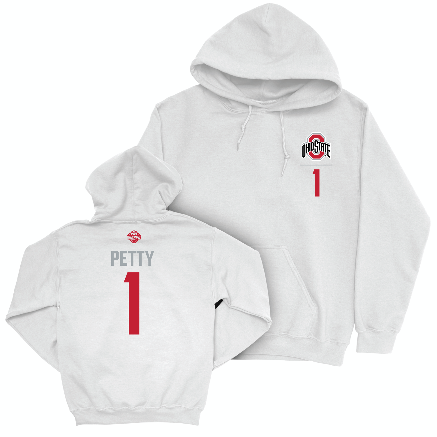 Ohio State Women's Basketball White Logo Hoodie - Ajae Petty