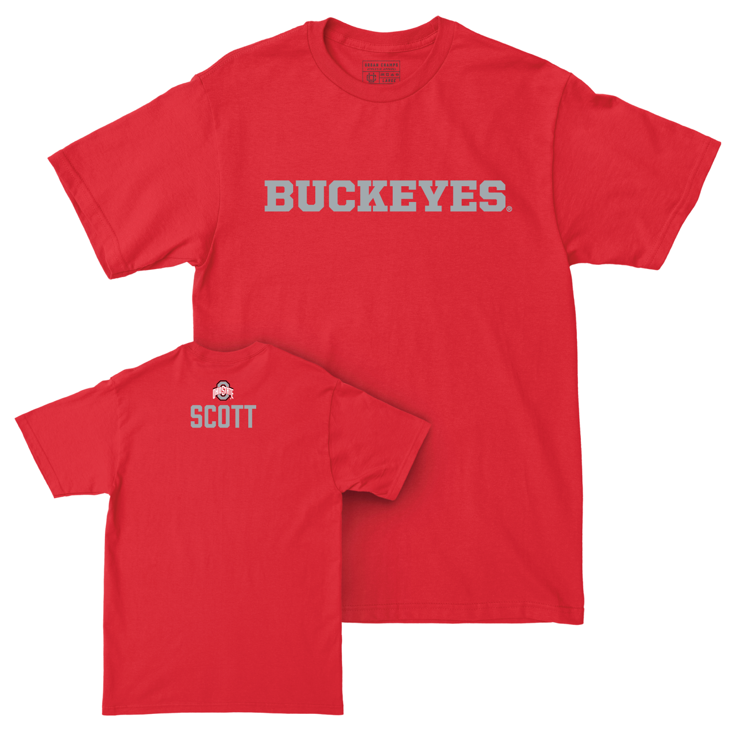 Ohio State Women's Rowing Red Sideline Tee - Lucy Scott