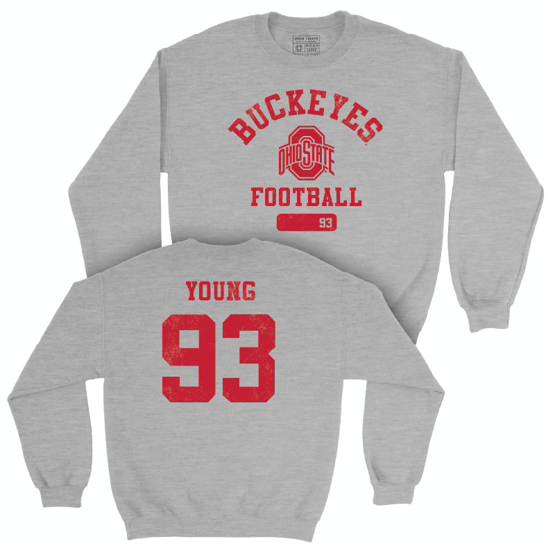 Ohio State Football Sport Grey Varsity Crew - Brady Young