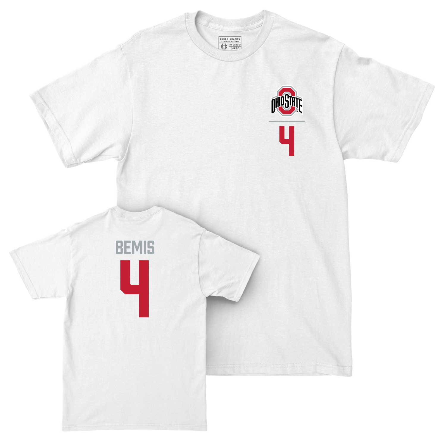 Ohio State Baseball White Logo Comfort Colors Tee - Alex Bemis