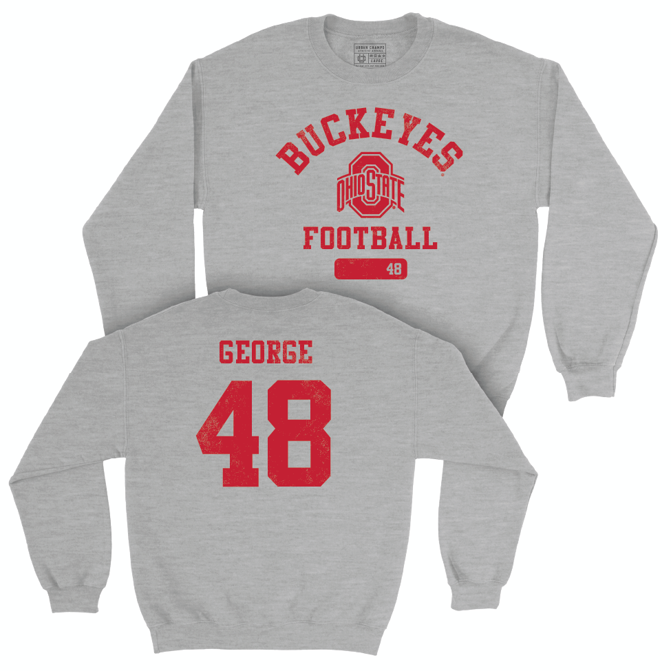Ohio State Football Sport Grey Varsity Crew - Logan George