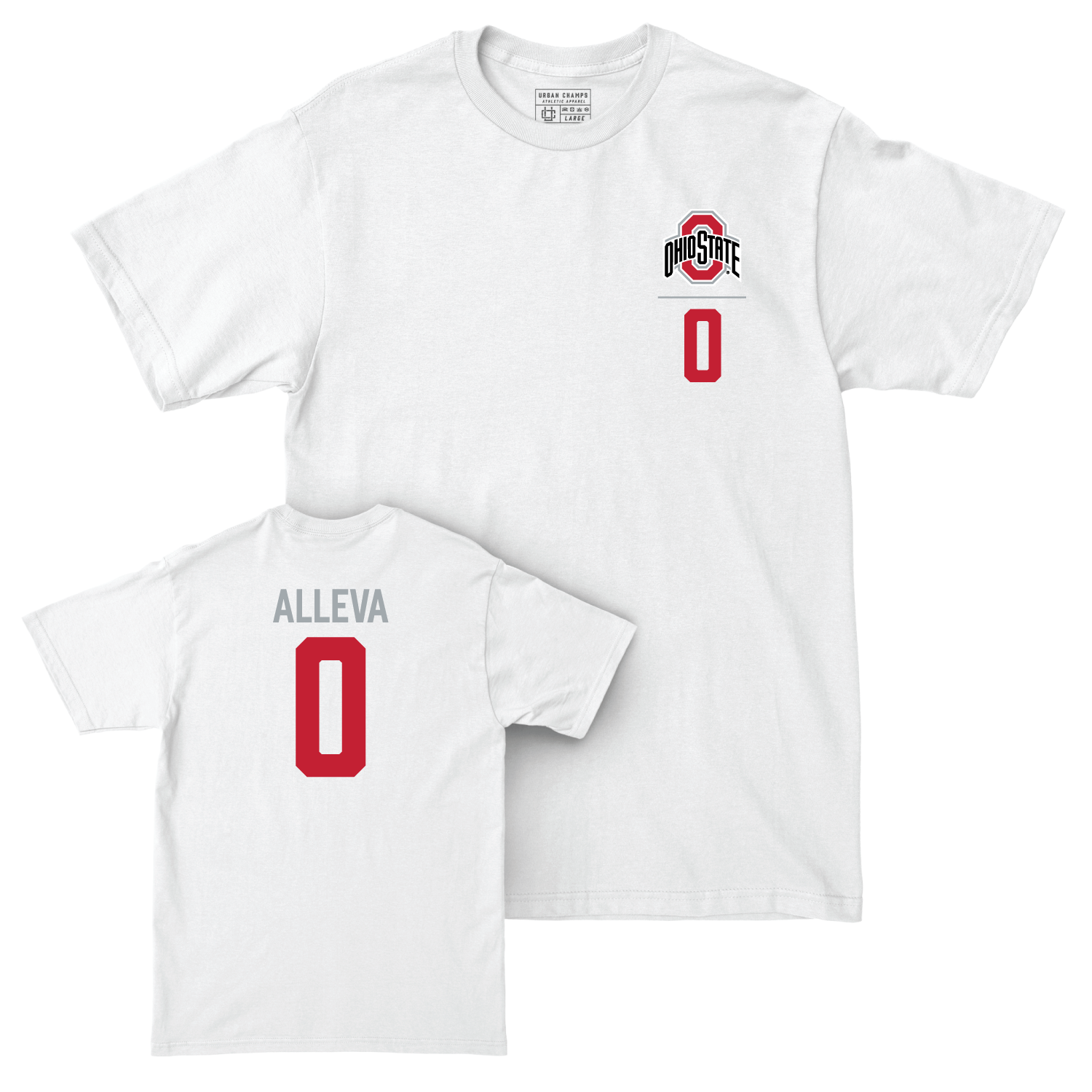 Ohio State Women's Field Hockey White Logo Comfort Colors Tee - Avery Alleva