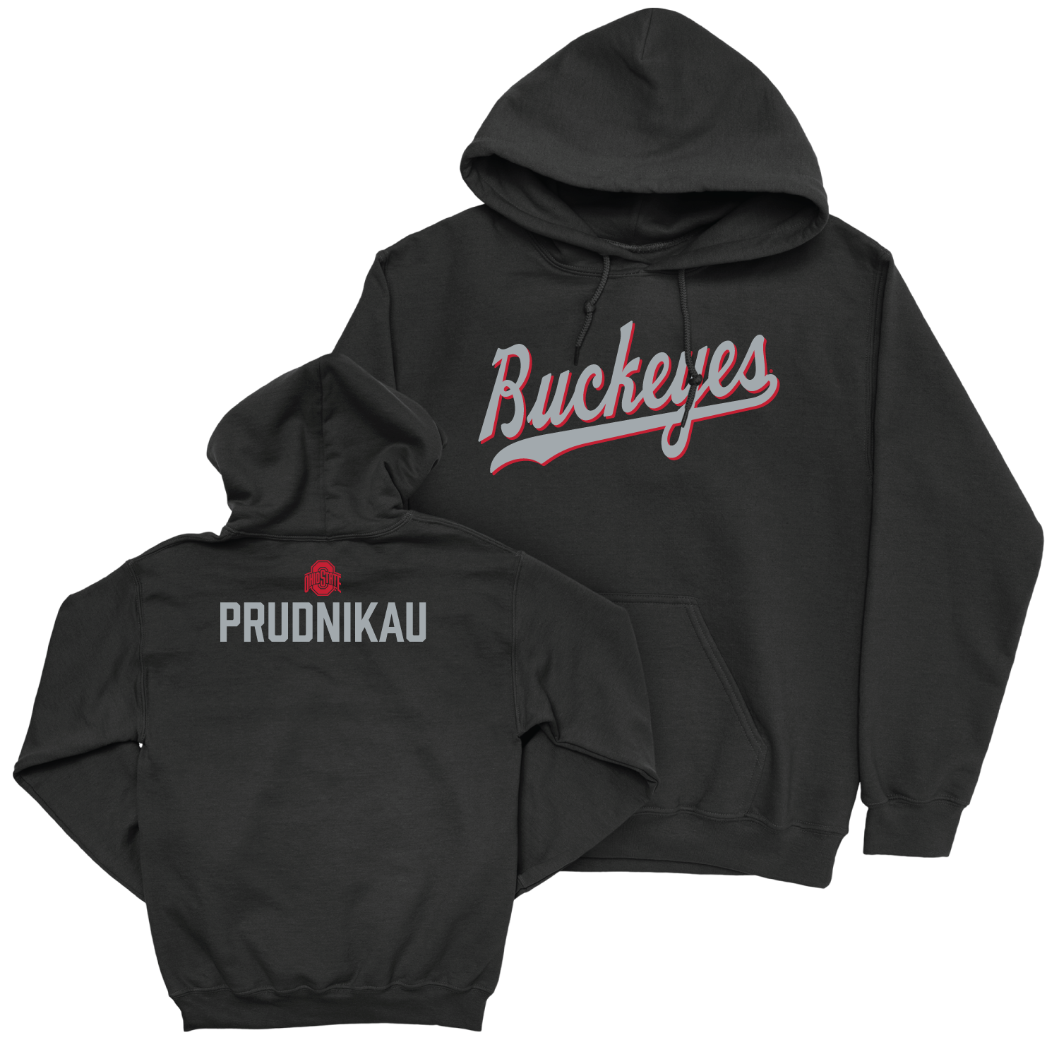 Ohio State Men's Swim & Dive Black Script Hoodie - Gherman Prudnikau