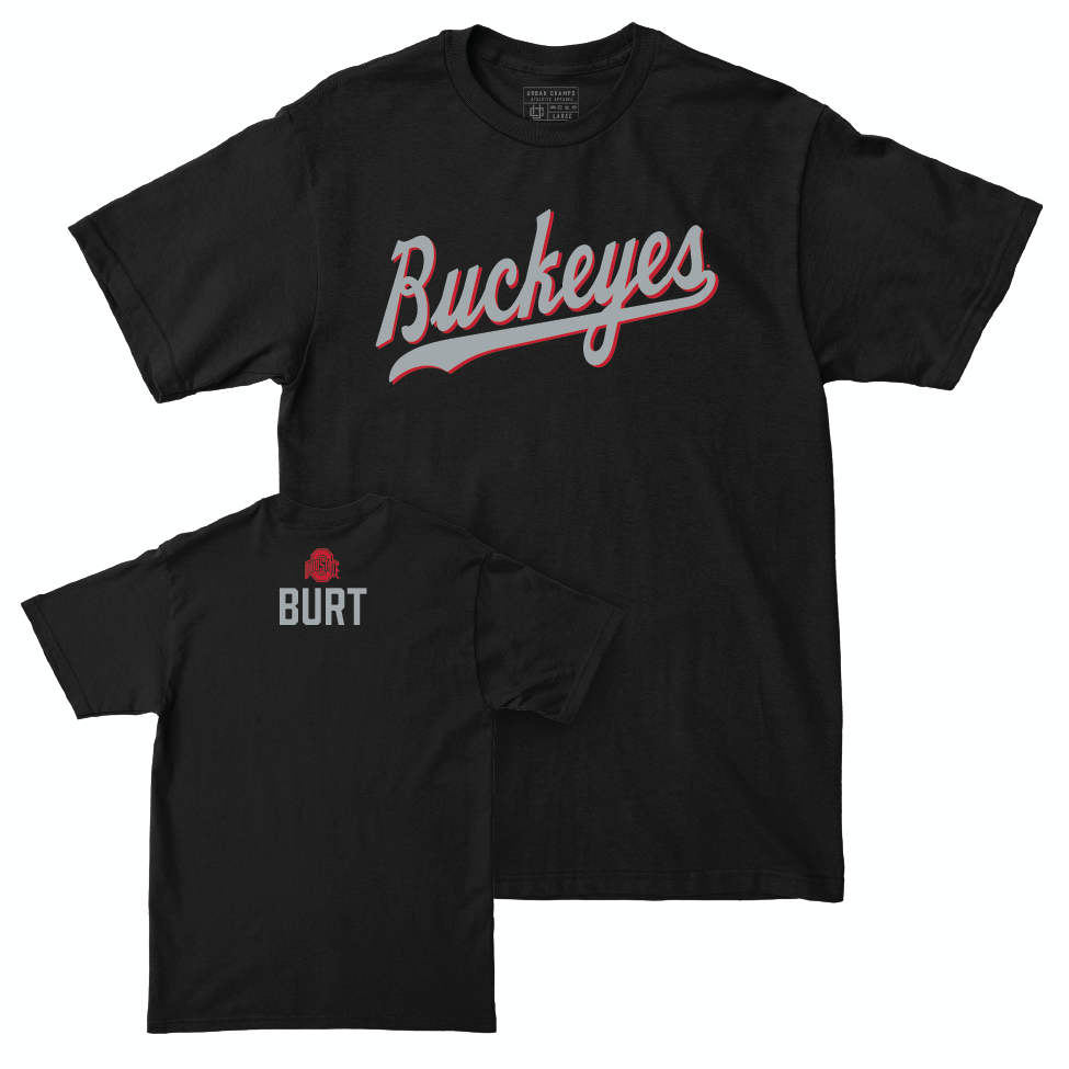 Ohio State Men's Swim & Dive Black Script Tee - Cooper Burt