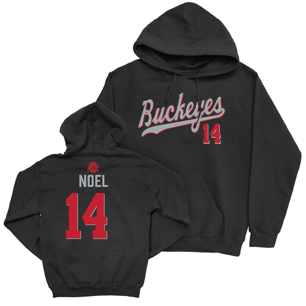 Ohio State Men's Basketball Black Script Hoodie - Brandon Noel