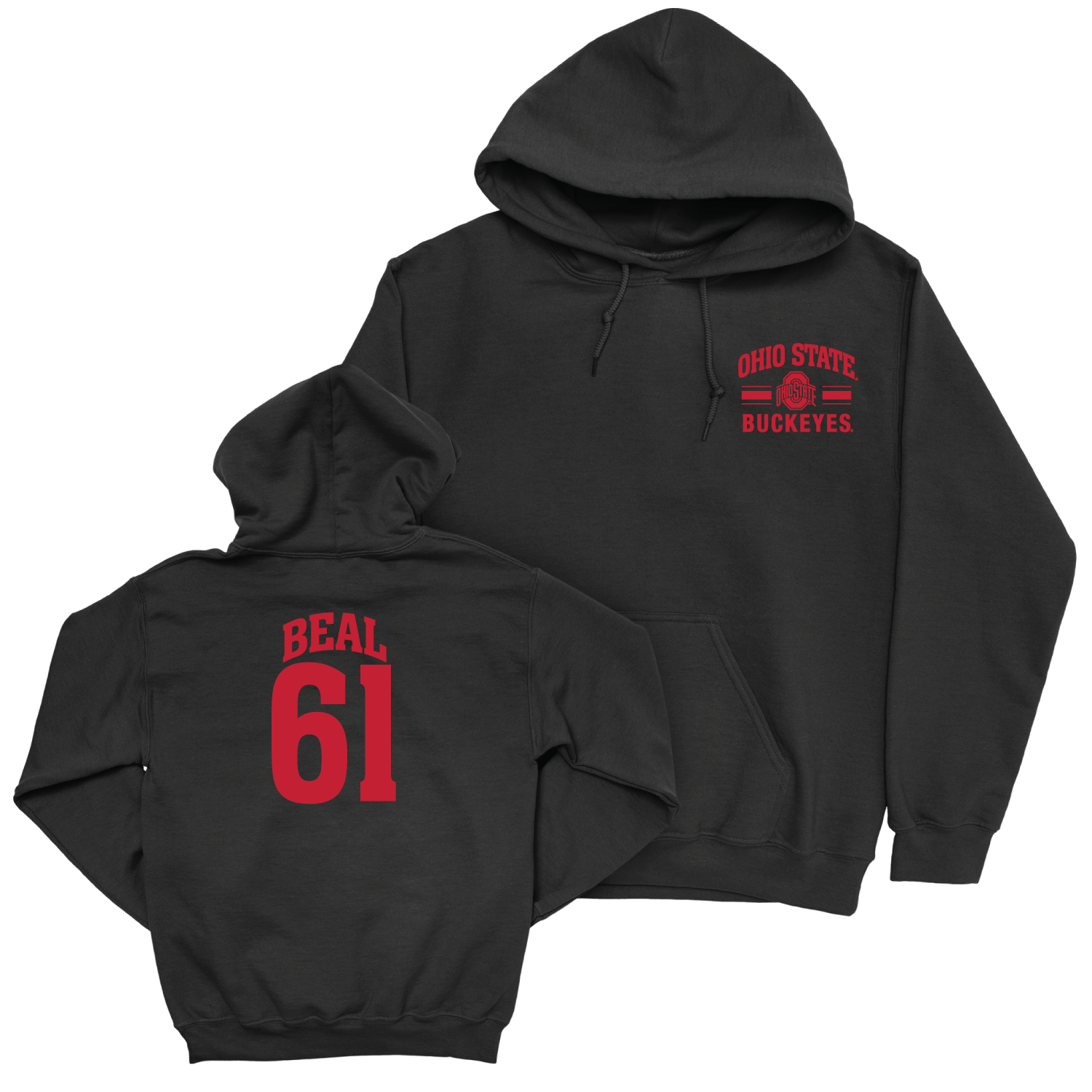 Ohio State Football Black Victory Hoodie - Landon Beal