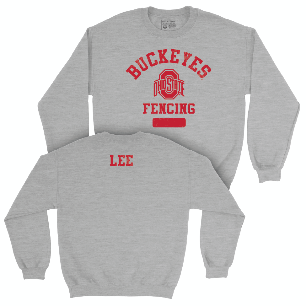 Ohio State Women's Fencing Sport Grey Varsity Crew - Alina Lee