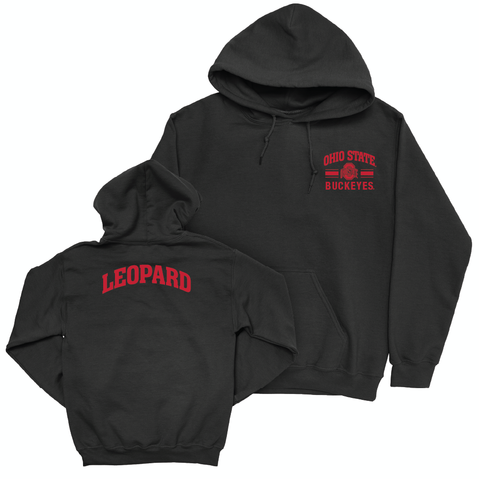Ohio State Women's Rowing Black Victory Hoodie - Lilli Leopard