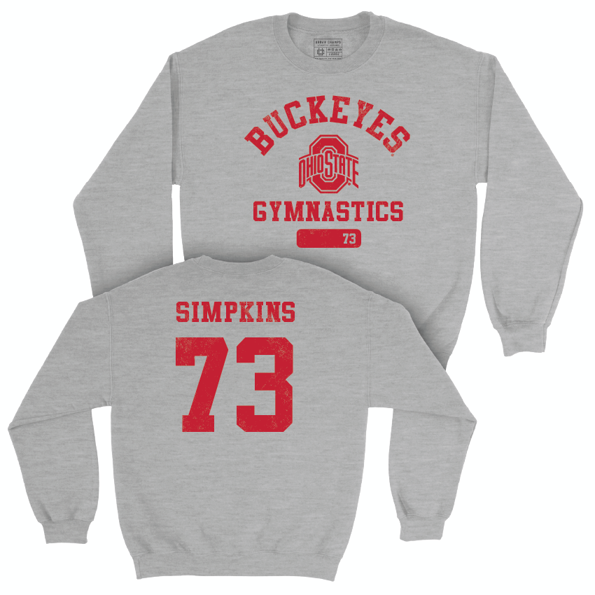 Ohio State Men's Gymnastics Sport Grey Varsity Crew - Conlan Simpkins