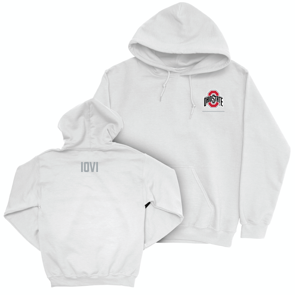 Ohio State Women's Cross Country White Logo Hoodie - Teodora Iovi