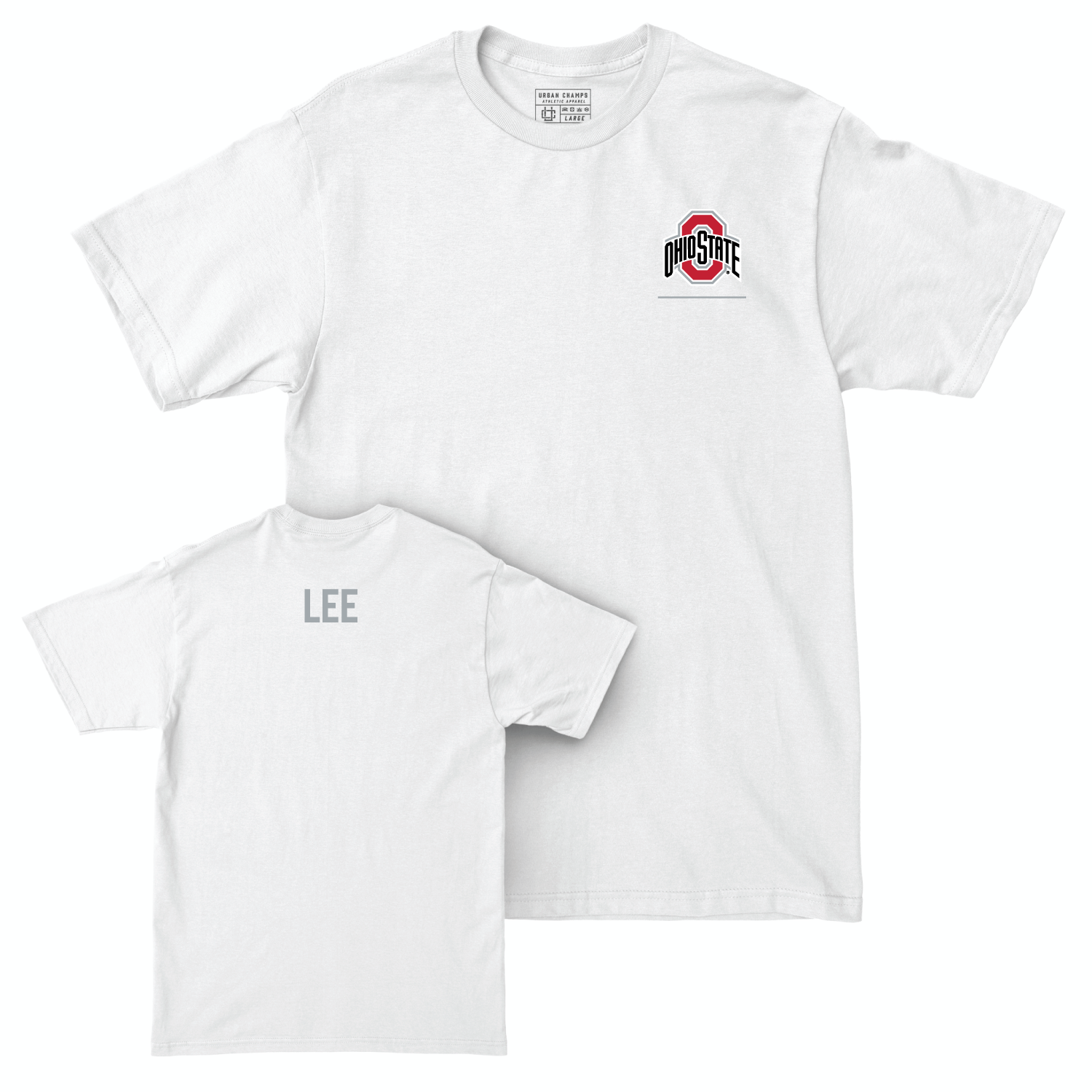 Ohio State Women's Track & Field White Logo Comfort Colors Tee - Skyye Lee